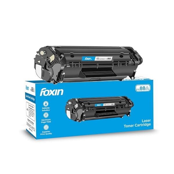 Foxin FTC 88A/CC388A Black Laser Toner Cartridge Compatible for Canon/HP Laserjet Printer