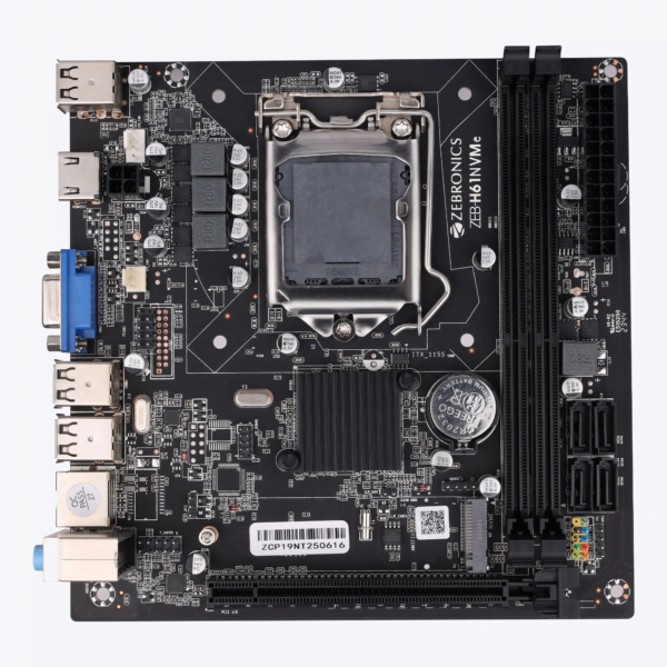 Zebronics Motherboard ZEB-H61NVMe LGA1155 SOCKET